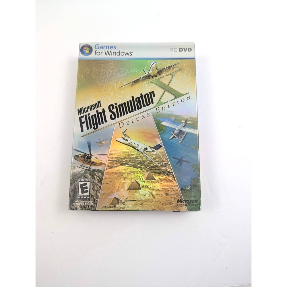 Microsoft Flight Simulator X: Deluxe Edition w/‎ 2 discs + key Windows PC 2006